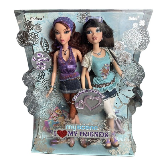 Mattel Other - MATTEL MY SCENE I LOVE MY FRIENDS Dolls Rooted Eyelashes" 2 DOLLS "~ Rare! NIB